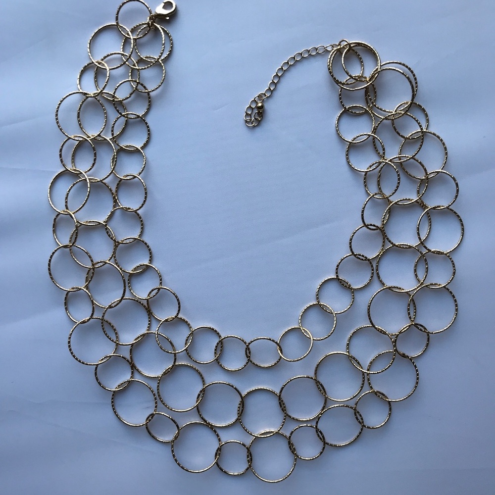 Gold tone necklace